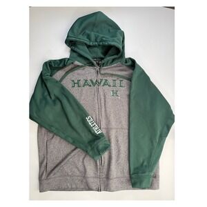 University of Hawaii Athletics Champion Full Zip Jacket Adult 2XL College Green